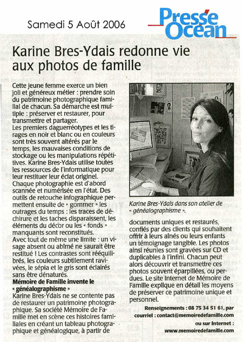 Presse-Ocan article aout 2006